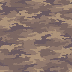 Seamless camouflage pattern. Khaki texture, vector illustration. Camo print background. Abstract military style backdrop