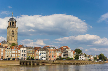Fototapeta na wymiar Historic city Deventer at the IJssel river in The Netherlands