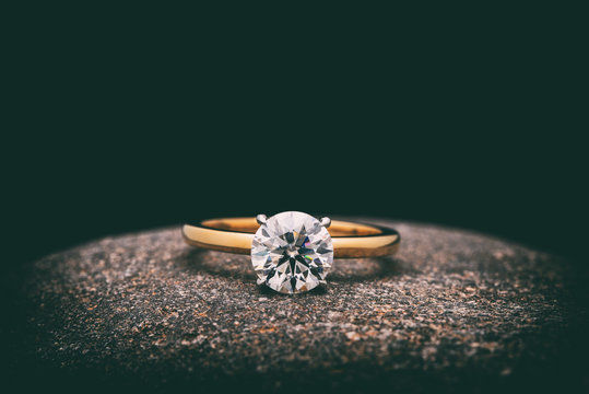 Yellow Gold Diamond Engagement Ring