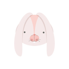 rabbit head isolated icon