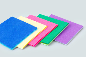 Fototapeta premium a set of colored sheets of felt, rainbow colors
