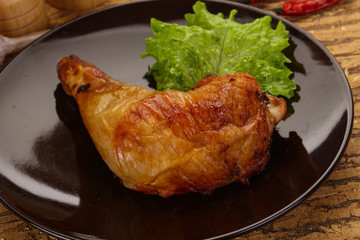 Roasted chicken leg
