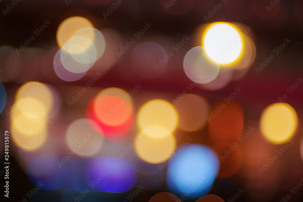 Wall mural Abstract Light Bokeh Background, Vector Illustration