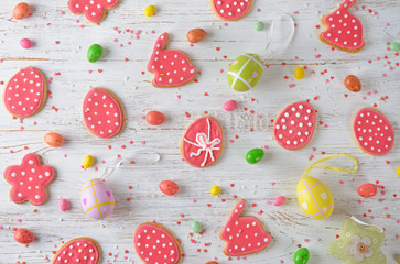 Easter sweets and decorations