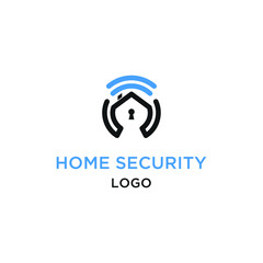 Our Combination Home And Internet Security Design Digital Element Real Estate Illustration Graphic Outline