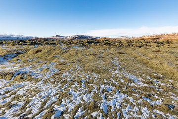 Großes Lavafeld in Island