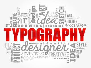 Fototapeta premium TYPOGRAPHY word cloud collage, creative concept background
