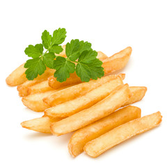 French Fried Potatoes isolated on white background