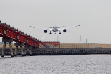 羽田空港22への着陸