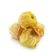 Cape Gooseberry, Physalis fruit or golden berry isolated over white background