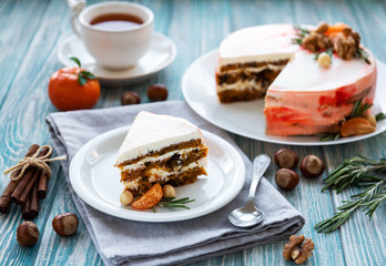 Sweet carrot cake