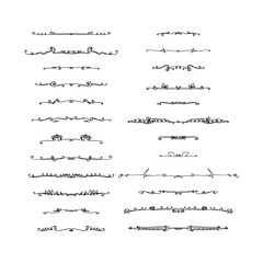 set of text dividers. vector illustration on white background