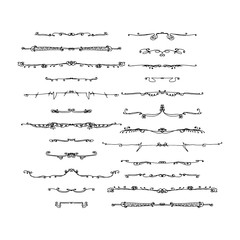 set of text dividers. vector illustration on white background