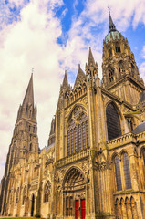 Fototapeta na wymiar Catedral de Nuestra Señora de Bayeux, Normandía, Francia