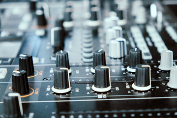 Obraz na płótnie Canvas Sound mixer controller