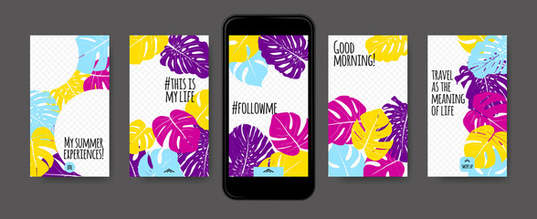 Stories Templates for Social Media Design. © ingara