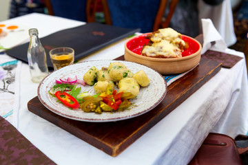 potato dumplings with meat