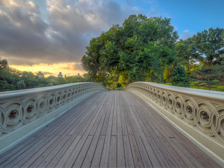 Bow bridge,Central Park, New York Cit