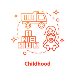 Kids toys concept icon