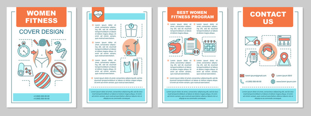 Fitness brochure template layout