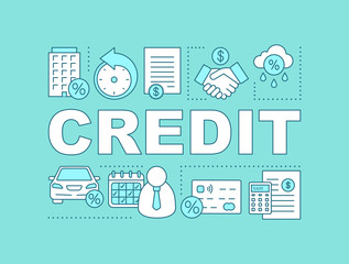 Credit word concepts banner