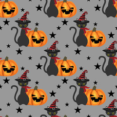 Halloween seamless pattern.