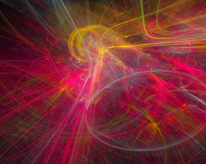 abstract digital fractal, fantasy design