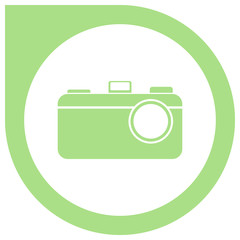 Simple camera logo - green
