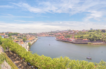 View of the Douro River. Porto, Portugal 