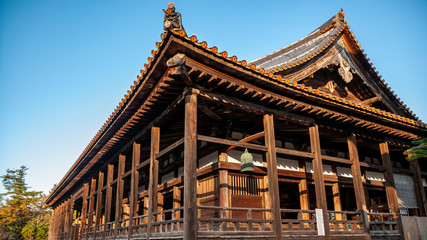 Landscape photo of Senjokaku Pavilion (Hall of One Thousand Tatami Mats), which is the largest...
