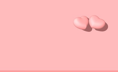 abstract background with hearts