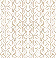 Seamless geometric pattern based on japanese pattern kumiko.