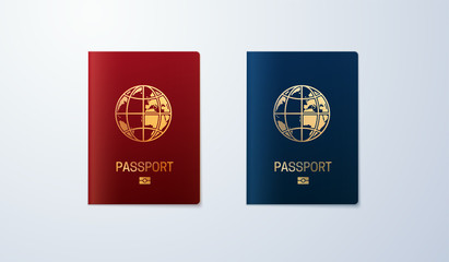 International passport template.