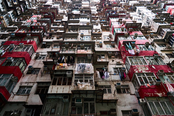 Fototapeta premium Hong Kong Yick Cheong Building, a filming location for Transformers films