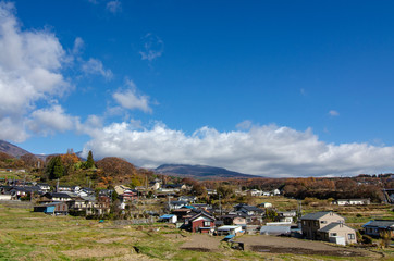 Fototapeta na wymiar 山村風景