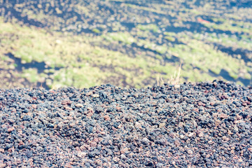 Mount Etna, active volcano on the east coast of Sicily, Italy.