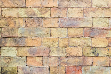Background of an old stone brick wall shot close-up