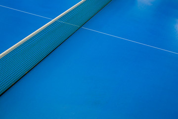 Background board old table tennis and mesh.