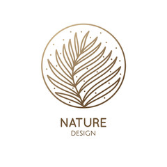 Tropical plant logo