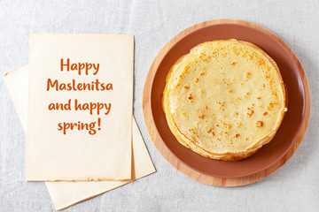 traditional pancakes for the spring carnival