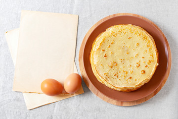 traditional pancakes for the spring carnival