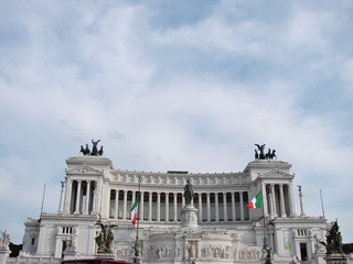 Fototapeta na wymiar View of Altare della Patria