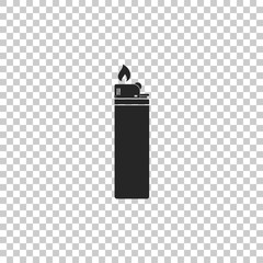 Lighter icon isolated on transparent background. Flat design. Vector Illustration