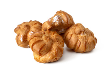 Profiteroles with cream