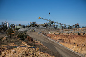 Copper mine head in NSW Australia