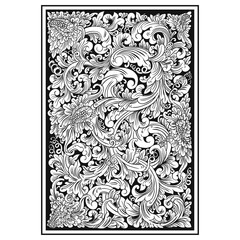 carved openwork pattern. indonesia motif. Pattern suitable for laser cutting, plotter cutting or printing - Vector - Vector