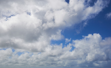 Beautiful clouds seen from the Lover's Point at Guam, USA.