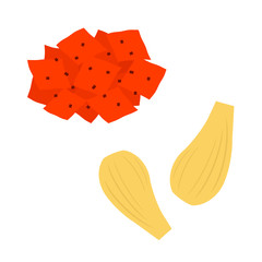 らっきょうと福神漬け