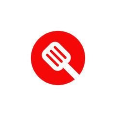 food logo with Spatula icon