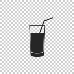 Soft drink icon isolated on transparent background. Flat design. Vector Illustration